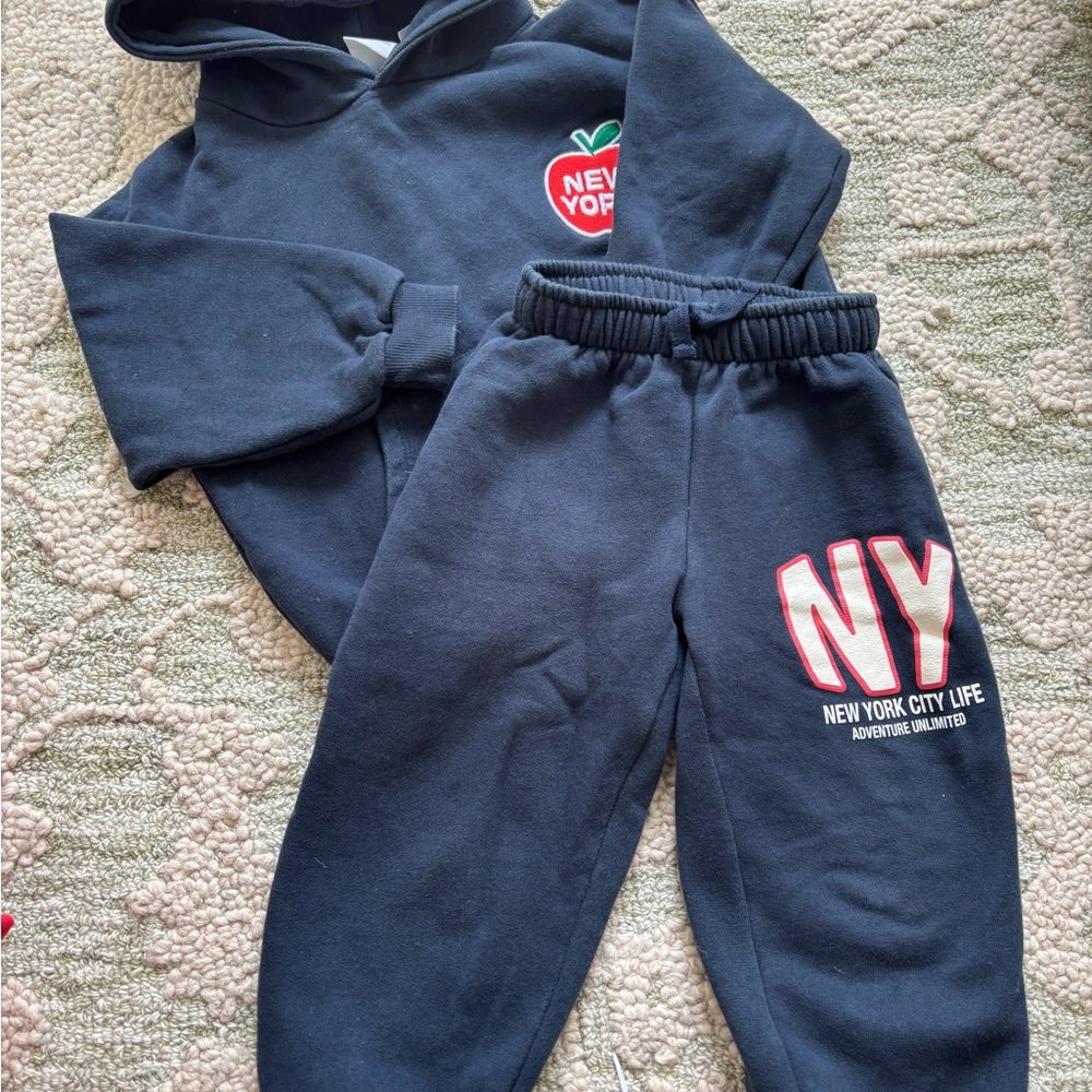 Zara Kids Navy NY Tracksuit
